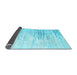 Sideview of Abstract Light Blue Contemporary Rug, con2383lblu