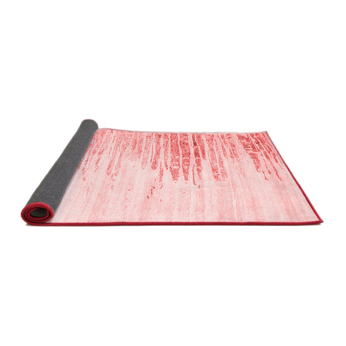 Abstract Red Contemporary Area Rugs