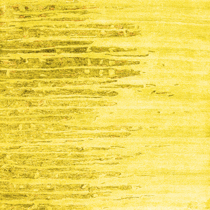Abstract Yellow Contemporary Rug, con2383yw