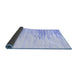 Sideview of Abstract Blue Contemporary Rug, con2383blu