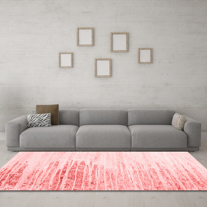Contemporary Red Washable Rugs