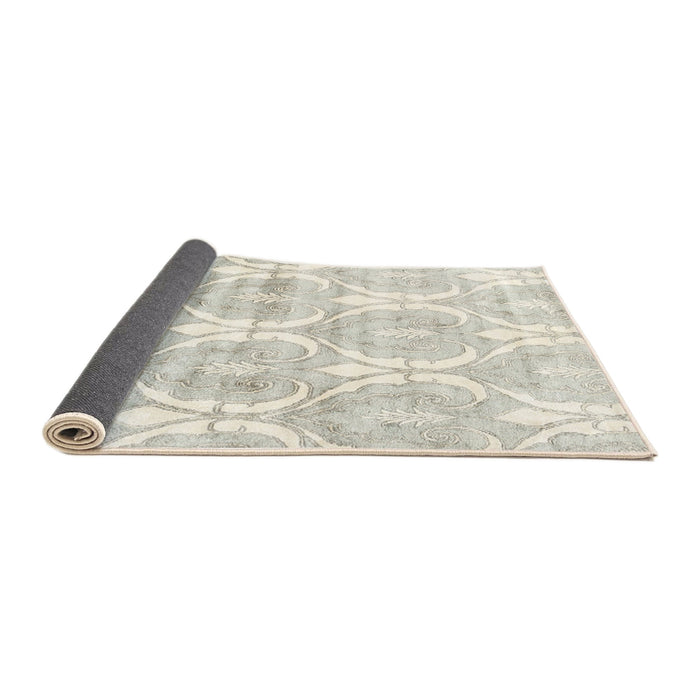 Thickness of Contemporary Champagne Beige Modern Rug, con2384