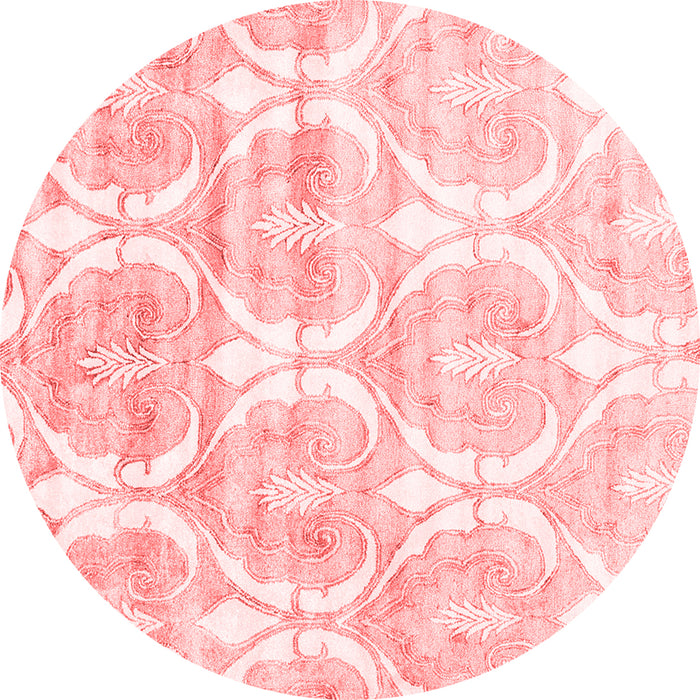 Machine Washable Abstract Red Contemporary Rug, wshcon2384red