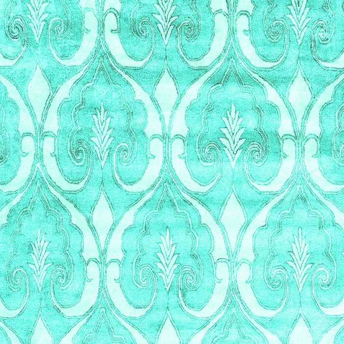 Abstract Turquoise Contemporary Rug, con2384turq