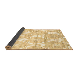 Sideview of Abstract Brown Contemporary Rug, con2384brn