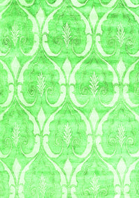 Abstract Green Contemporary Rug, con2384grn