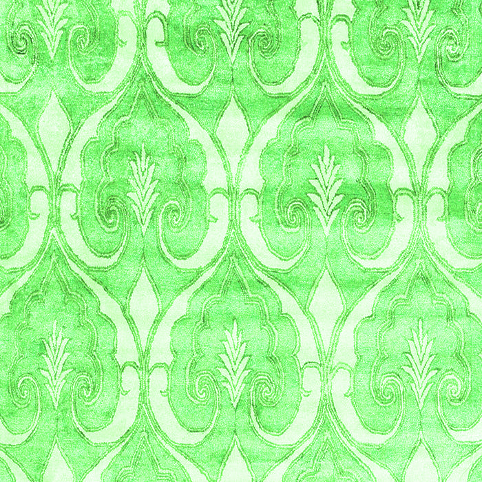 Abstract Green Contemporary Rug, con2384grn