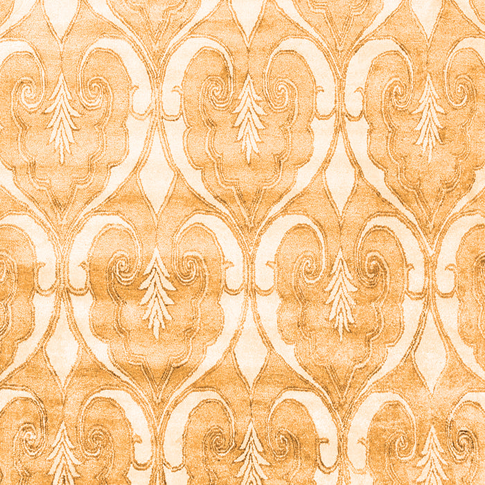 Abstract Orange Contemporary Rug, con2384org