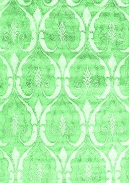 Abstract Emerald Green Contemporary Rug, con2384emgrn