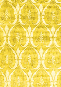 Abstract Yellow Contemporary Rug, con2384yw