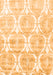 Serging Thickness of Machine Washable Abstract Orange Contemporary Area Rugs, wshcon2384org