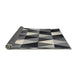 Thickness of Contemporary Dark Gray Modern Rug, con2385