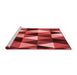 Contemporary Red Washable Rugs