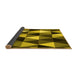 Sideview of Abstract Yellow Contemporary Rug, con2385yw