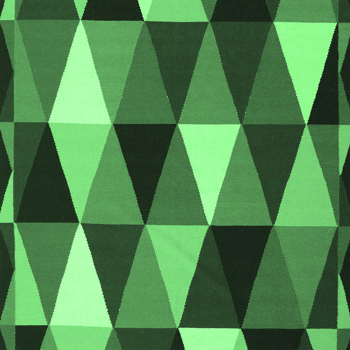 Machine Washable Abstract Emerald Green Contemporary Area Rugs, wshcon2385emgrn