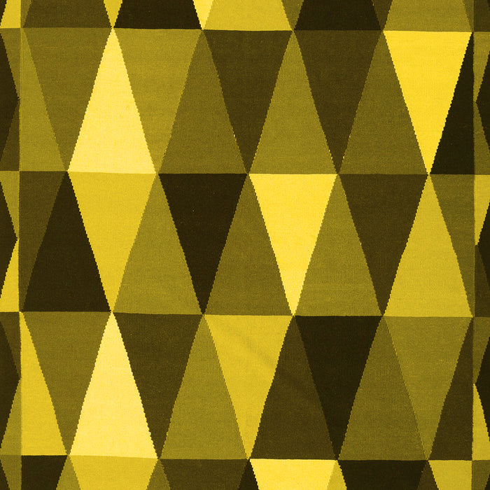 Machine Washable Abstract Yellow Contemporary Rug, wshcon2385yw