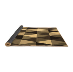 Sideview of Abstract Brown Contemporary Rug, con2385brn