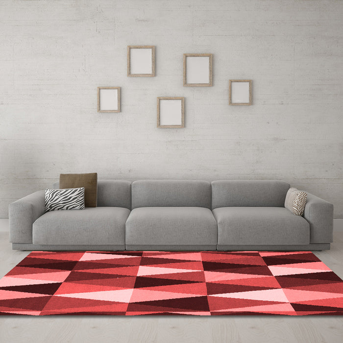 Contemporary Red Washable Rugs