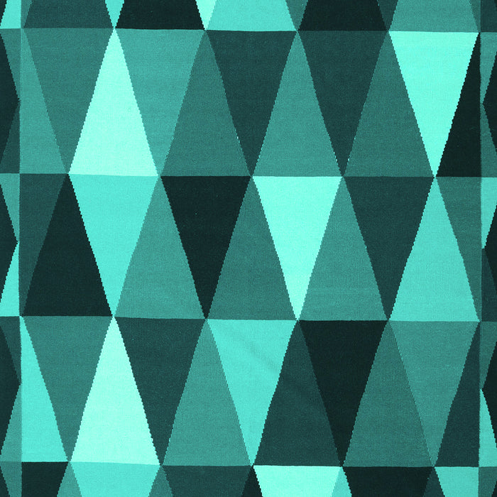 Abstract Turquoise Contemporary Rug, con2385turq