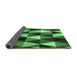 Sideview of Abstract Emerald Green Contemporary Rug, con2385emgrn