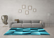 Machine Washable Abstract Light Blue Contemporary Rug in a Living Room, wshcon2385lblu