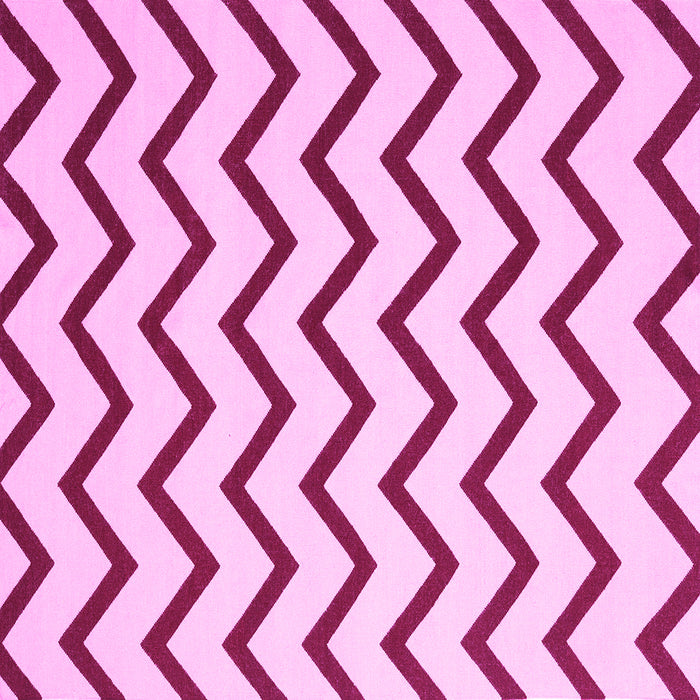 Square Machine Washable Abstract Pink Contemporary Rug, wshcon2386pnk