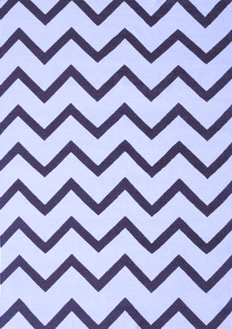 Abstract Blue Contemporary Rug, con2386blu