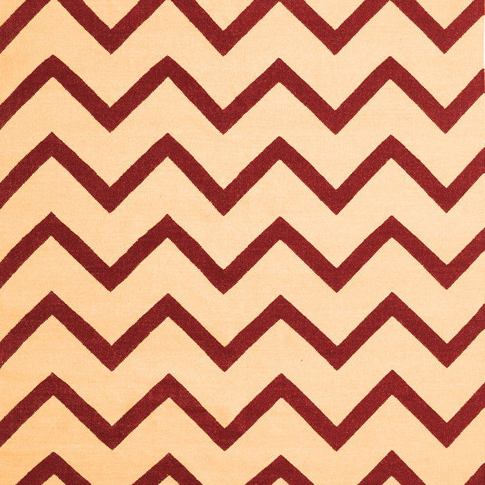 Abstract Orange Contemporary Rug, con2386org