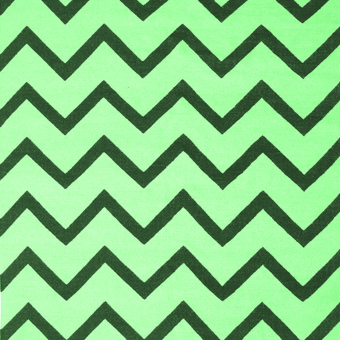 Machine Washable Abstract Emerald Green Contemporary Area Rugs, wshcon2386emgrn