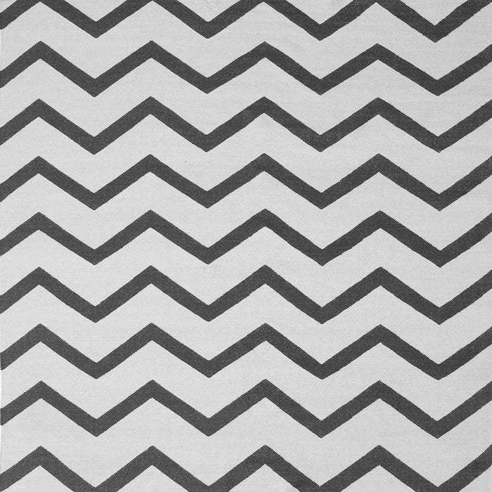 Serging Thickness of Abstract Gray Contemporary Rug, con2386gry