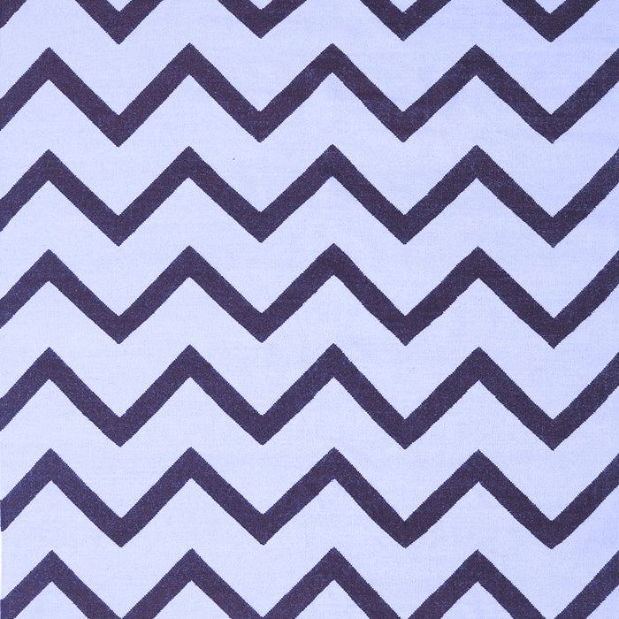 Abstract Blue Contemporary Rug, con2386blu