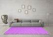 Machine Washable Abstract Purple Contemporary Area Rugs in a Living Room, wshcon2387pur