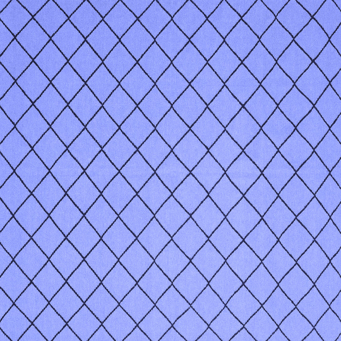 Square Abstract Blue Contemporary Rug, con2387blu