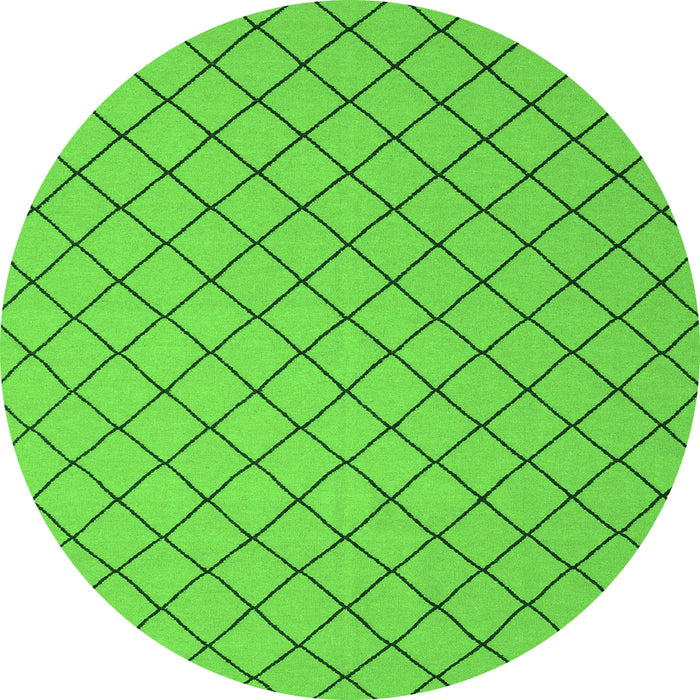 Square Abstract Green Contemporary Rug, con2387grn