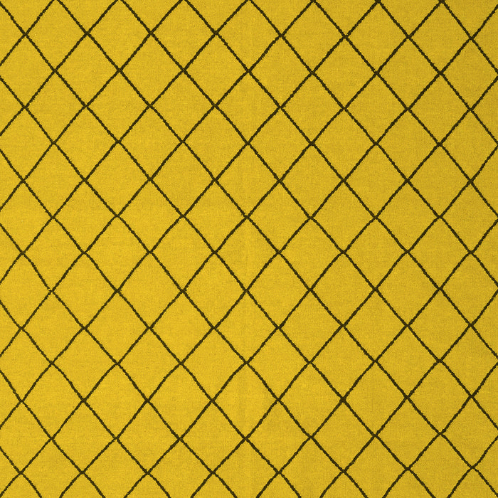 Machine Washable Abstract Yellow Contemporary Rug, wshcon2387yw