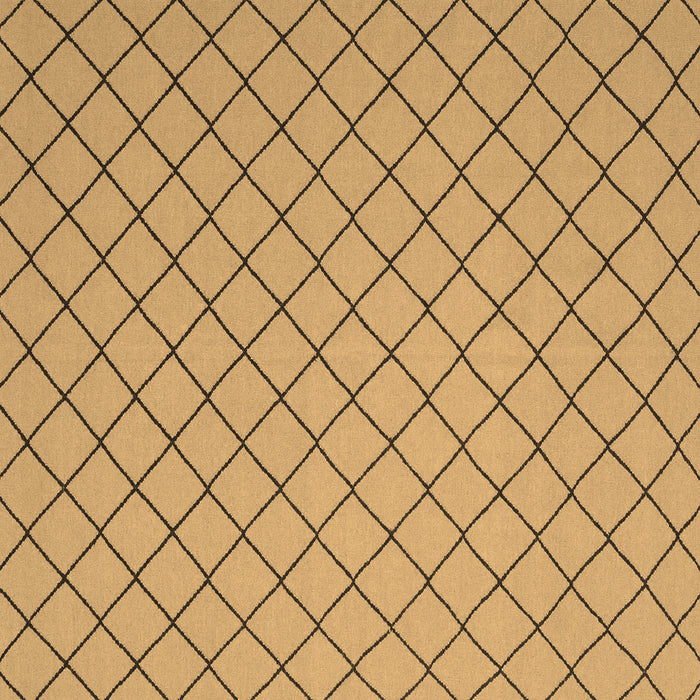 Square Abstract Brown Contemporary Rug, con2387brn