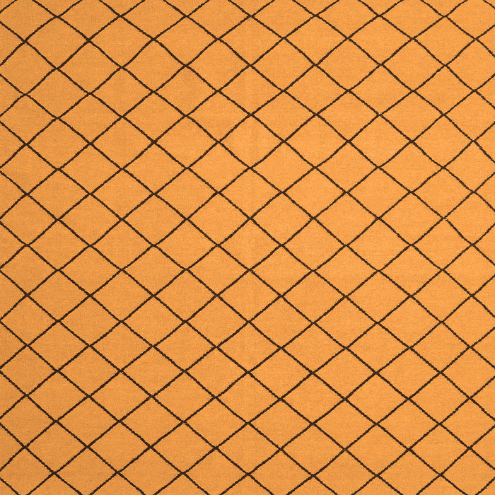 Serging Thickness of Abstract Orange Contemporary Rug, con2387org