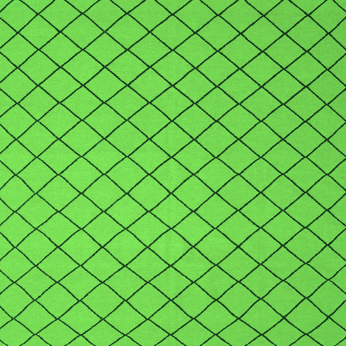 Serging Thickness of Abstract Green Contemporary Rug, con2387grn