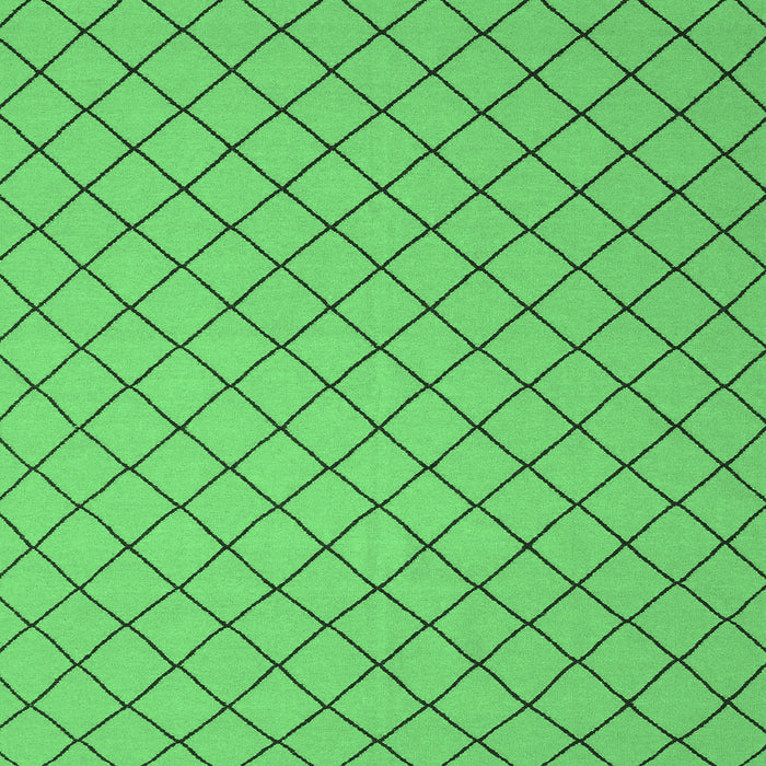 Square Abstract Emerald Green Contemporary Rug, con2387emgrn