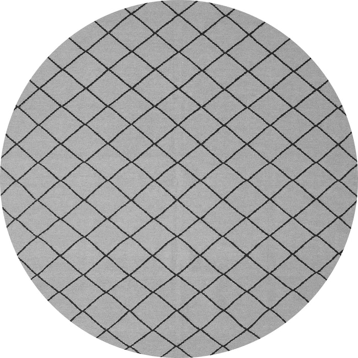 Square Abstract Gray Contemporary Rug, con2387gry