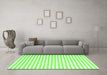 Machine Washable Solid Green Modern Area Rugs in a Living Room,, wshcon2388grn