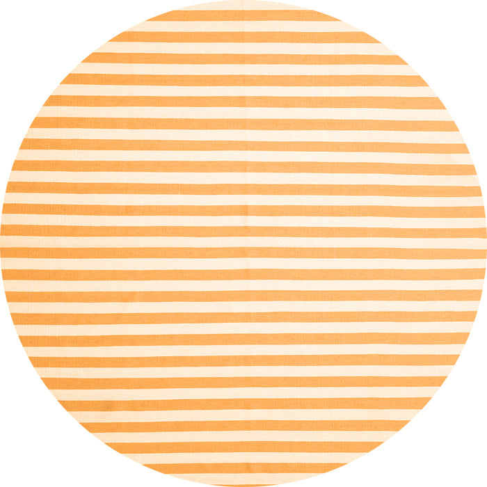 Square Solid Orange Modern Rug, con2388org