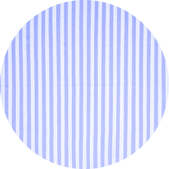 Round Solid Blue Modern Rug, con2388blu