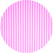 Round Solid Pink Modern Rug, con2388pnk