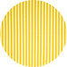 Round Solid Yellow Modern Rug, con2388yw