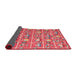 Thickness of Contemporary Red Modern Rug, con2389