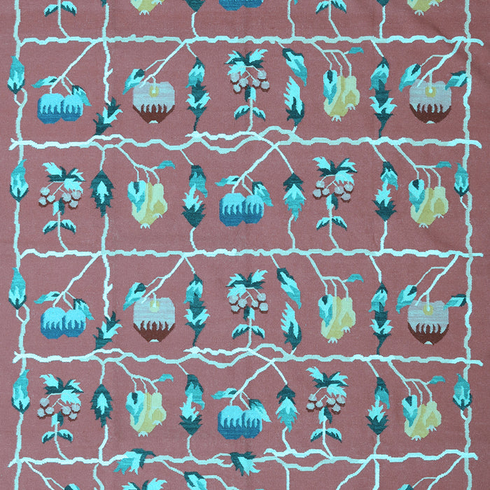 Abstract Light Blue Contemporary Rug, con2389lblu