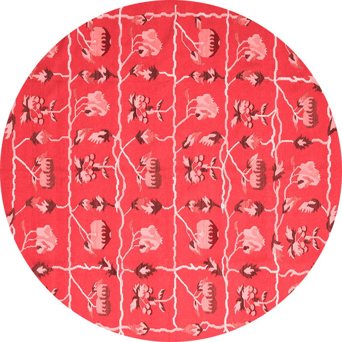 Abstract Red Contemporary Rug, con2389red