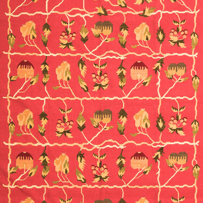 Abstract Orange Contemporary Rug, con2389org