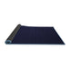 Sideview of Abstract Blue Contemporary Rug, con238blu